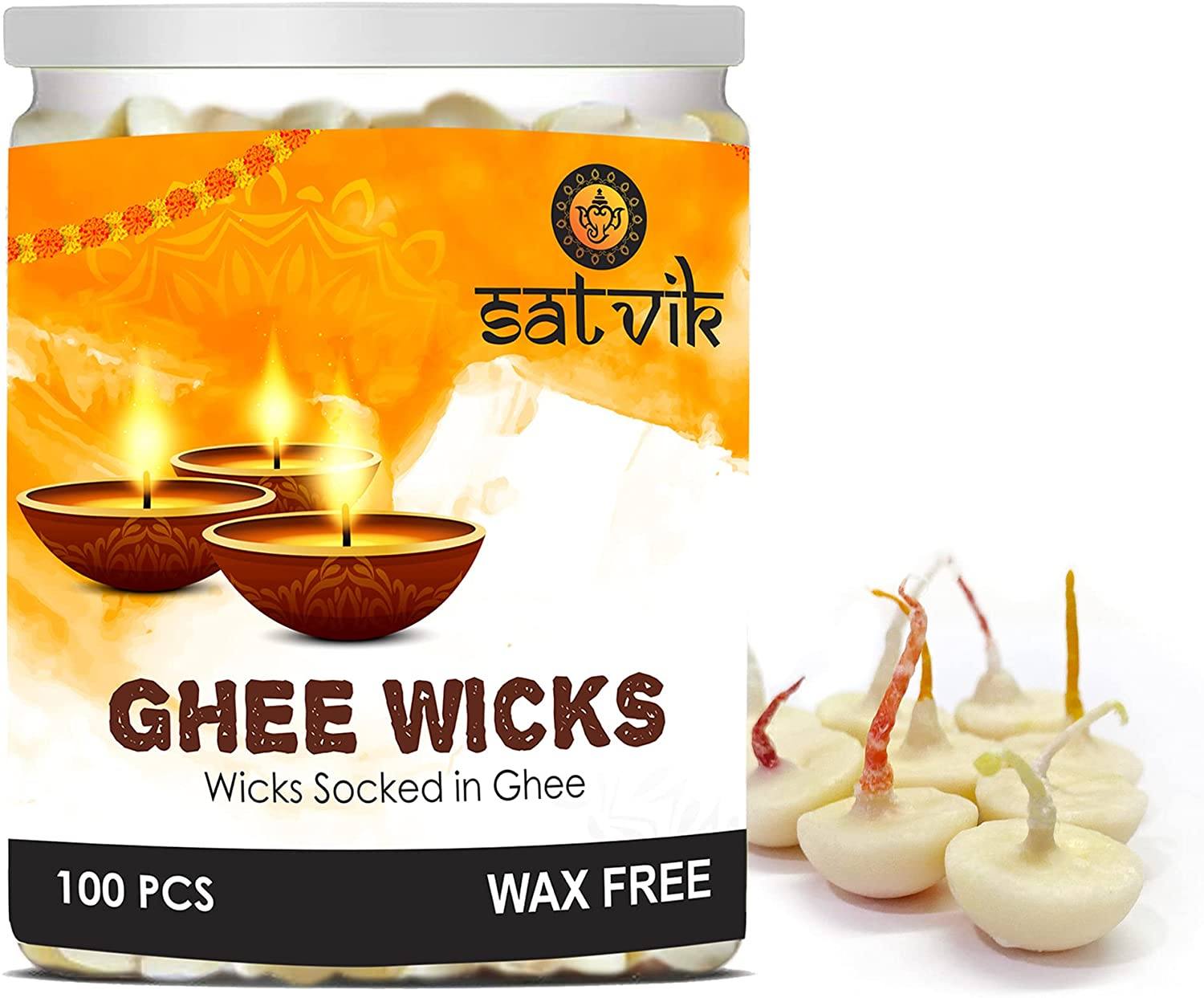 Pure Ghee Diya Wicks (Wax Free)