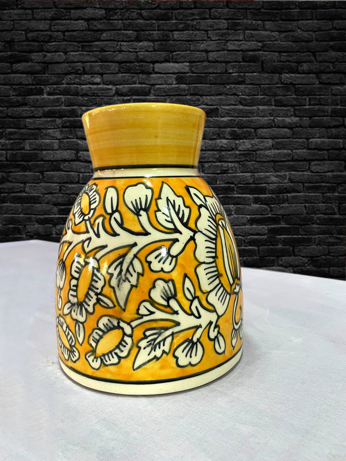 Vintage Hand-Painted Ceramic Pottery for Elegant Home Decor