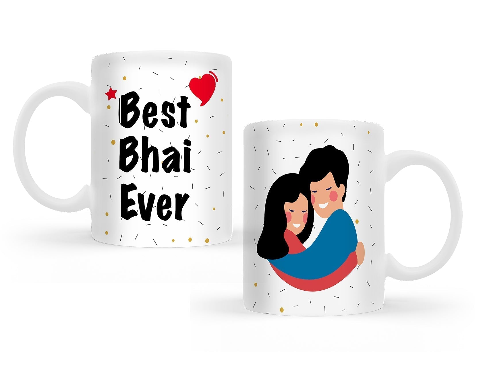 Beguiling Rakhi Set with Best Bhai Ever Mug Gift Combo
