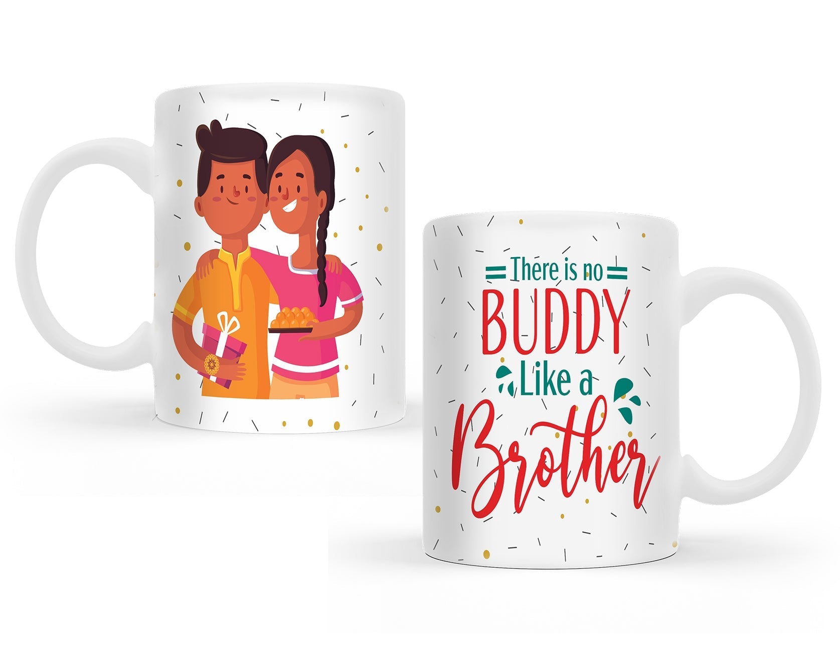 Buddy Like Brother Rakhi with Mug Gift Combo Set