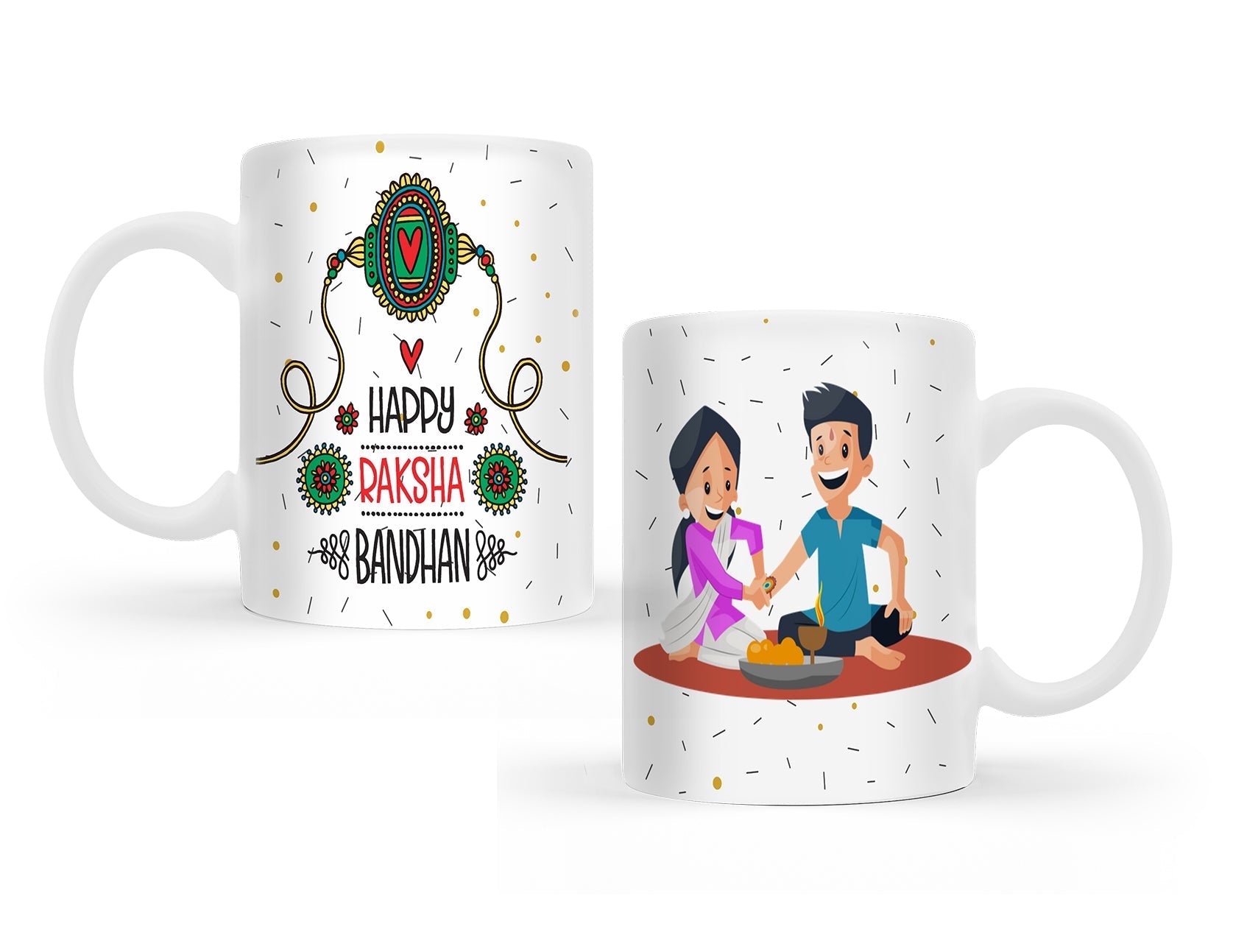 Charming Rakhi Set with Mug Gift Combo