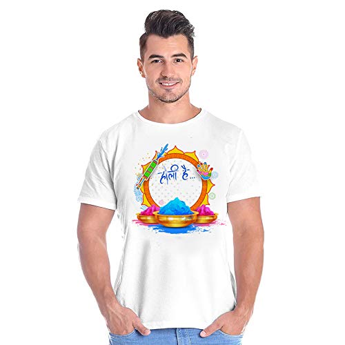 Digitally Printed Holi T-Shirt for Both Men and Women