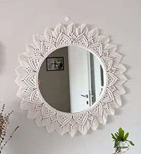 Macrame Hanging Wall Mirror