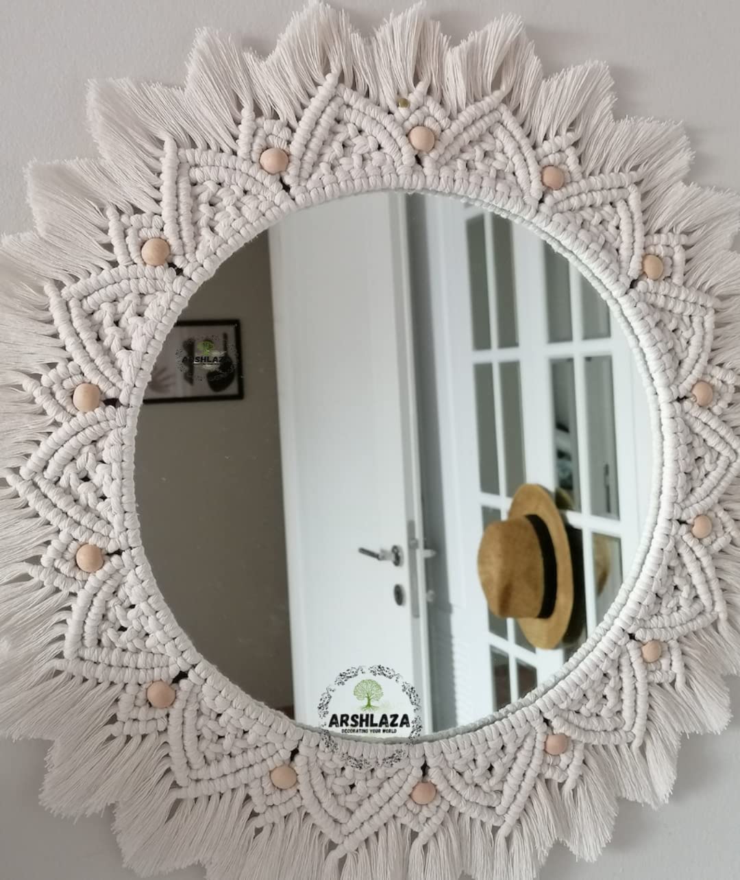 Macrame Hanging Wall Mirror