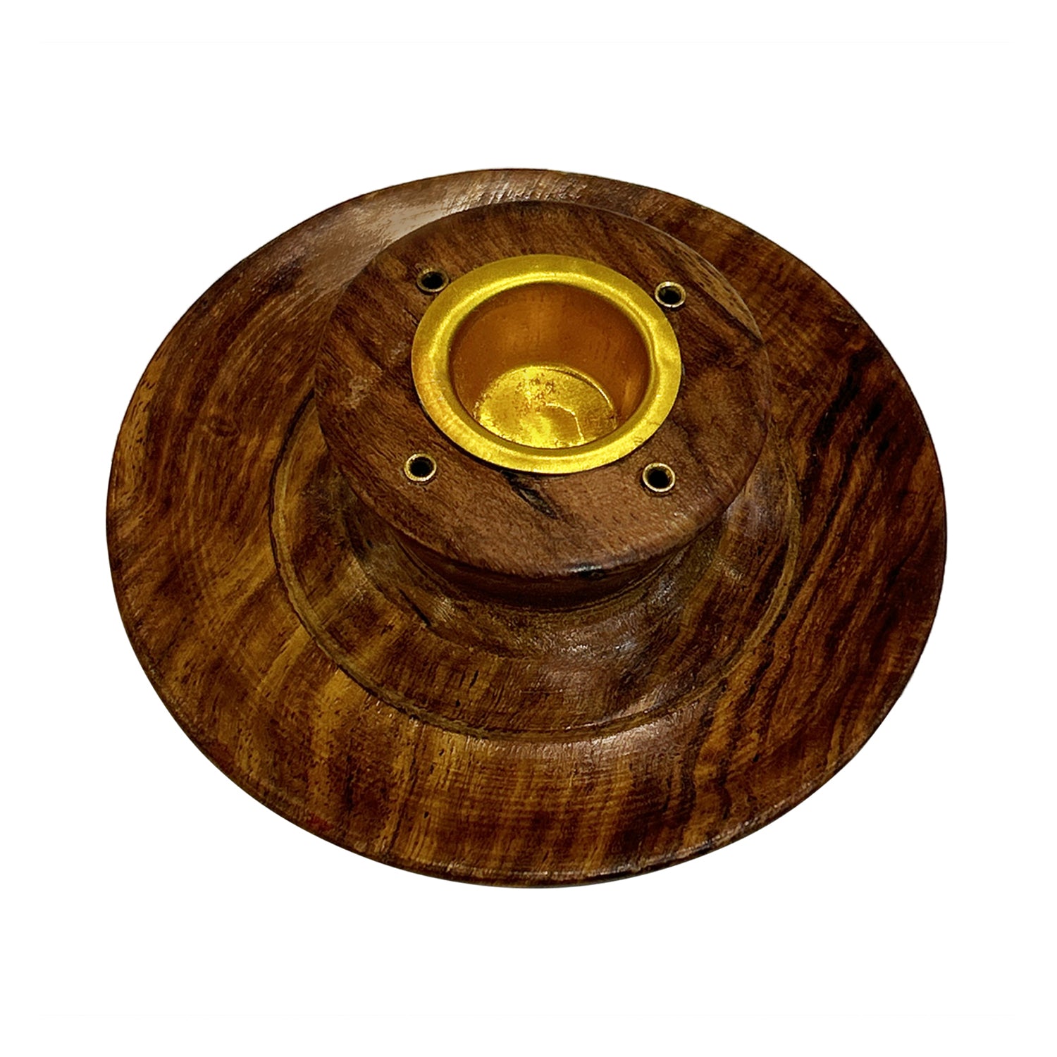 Handicraft Wooden Bowl Shape Dhoop Batti Stand