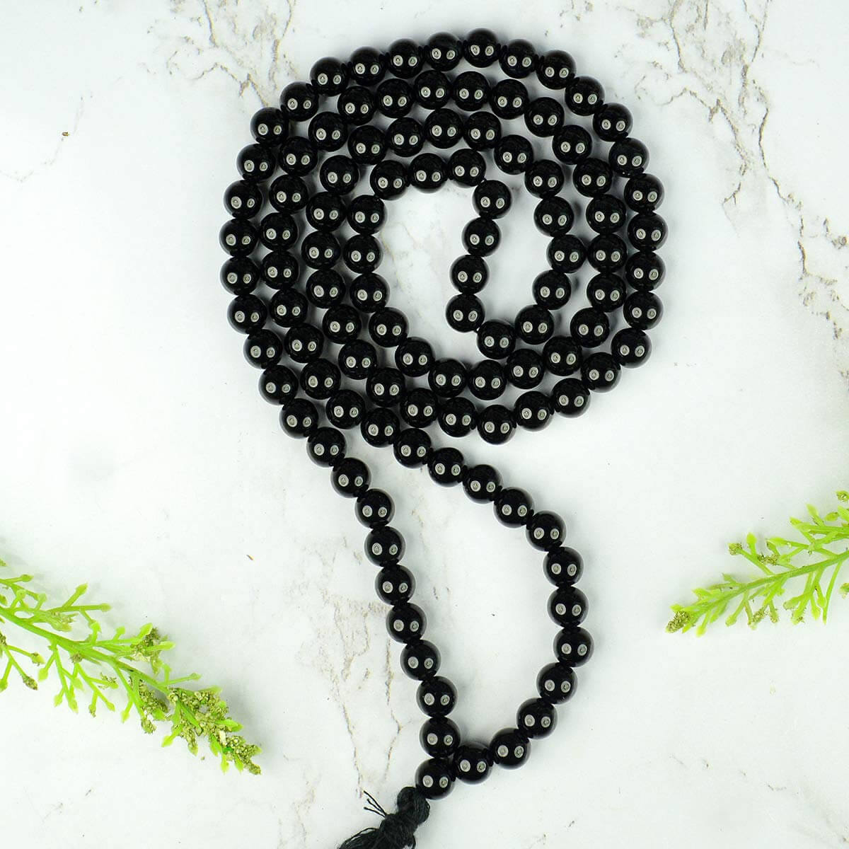 108 Beads Black Onyx Crystal Jaap Mala