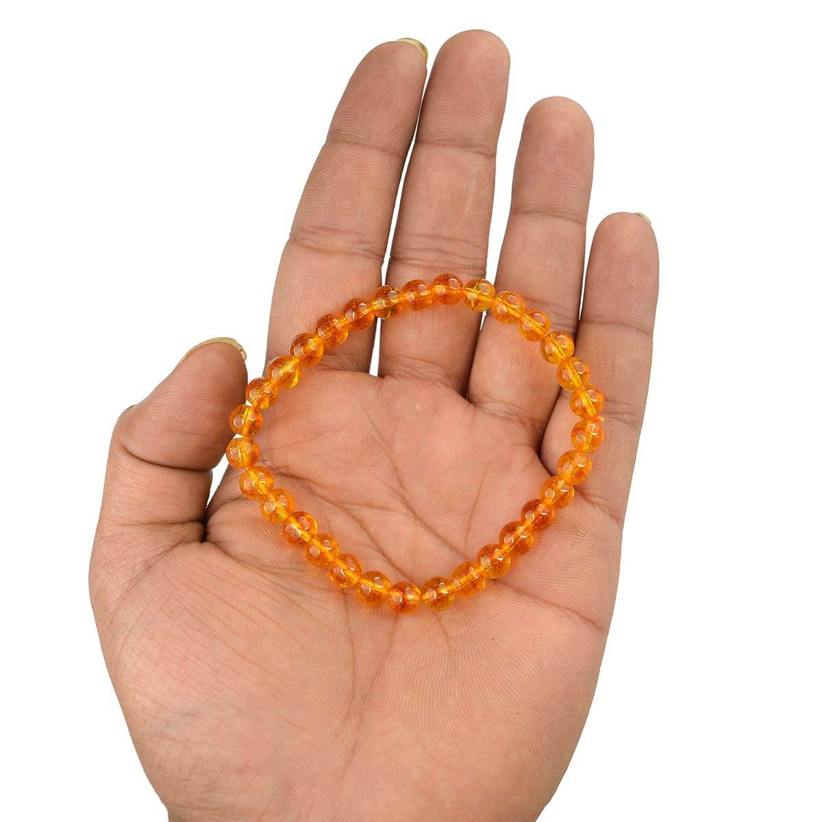 Citrine Crystal Bracelet for Reiki Healing 6 MM