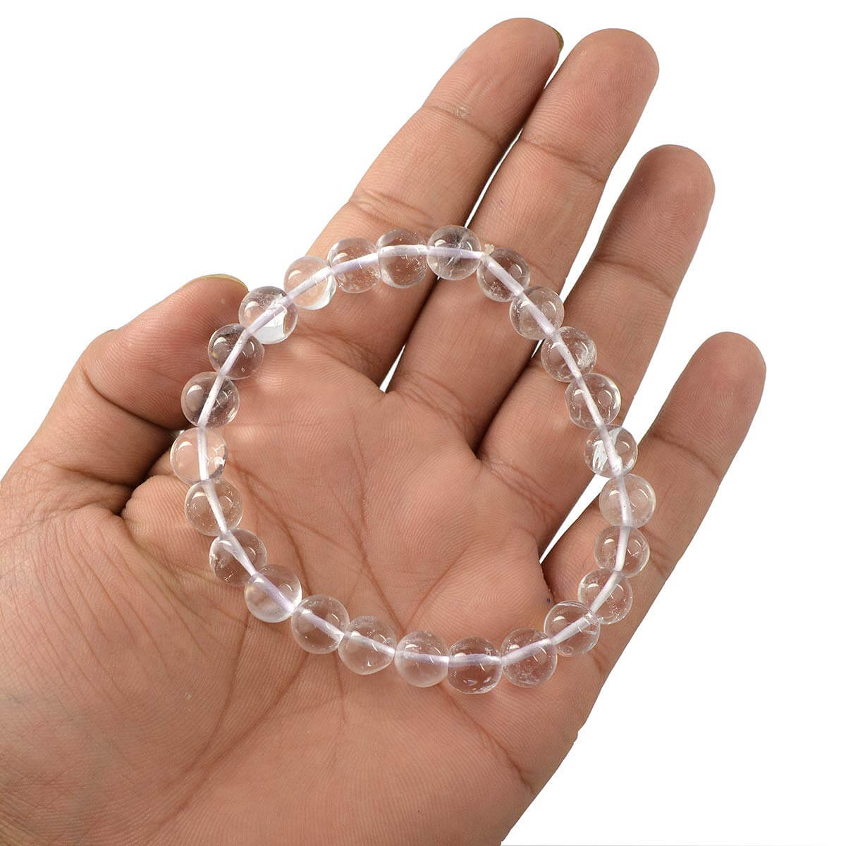 Clear Quartz Crystal Bracelet for Reiki Healing 8 MM