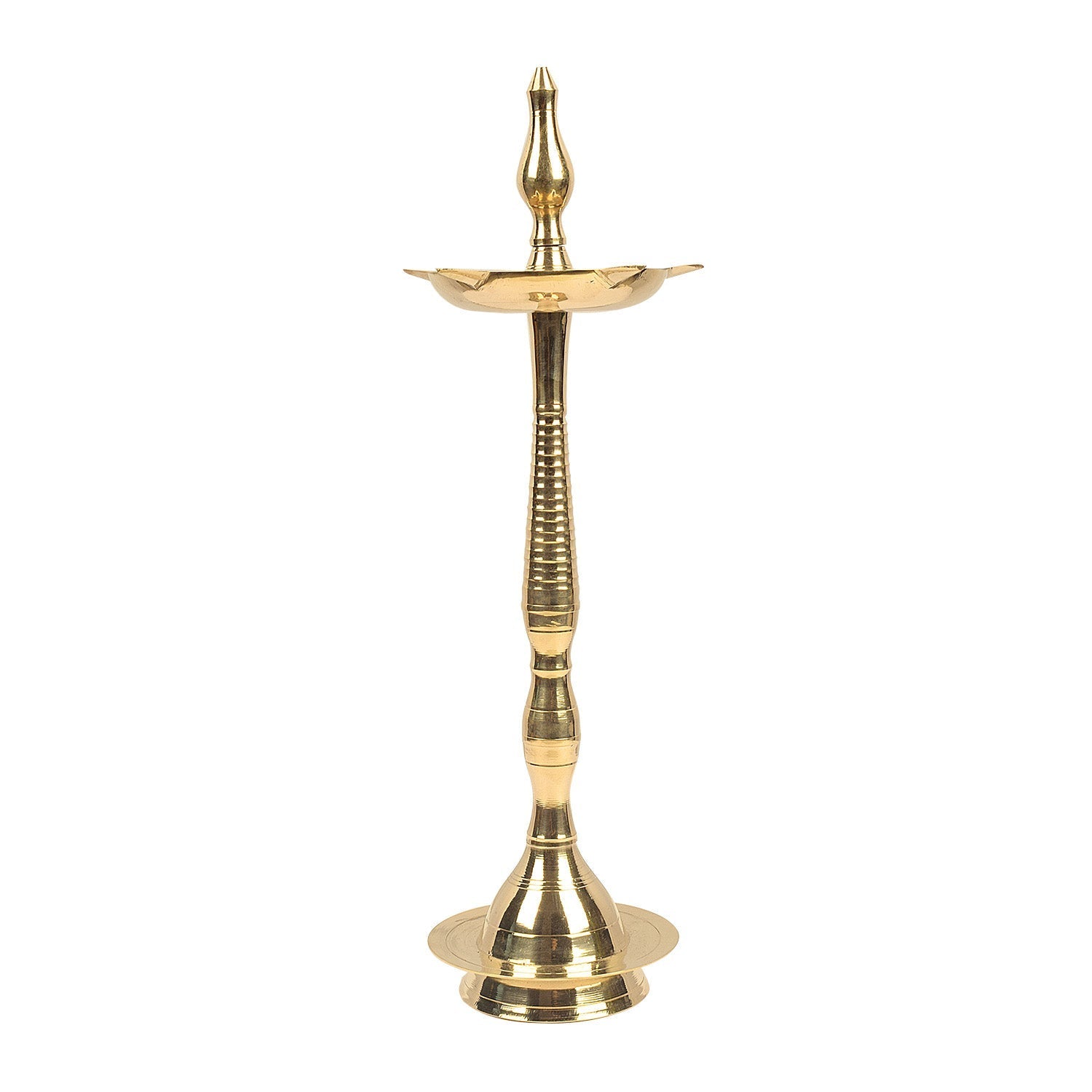 16.5 Inch Brass Kerala Diya Samai Lamp