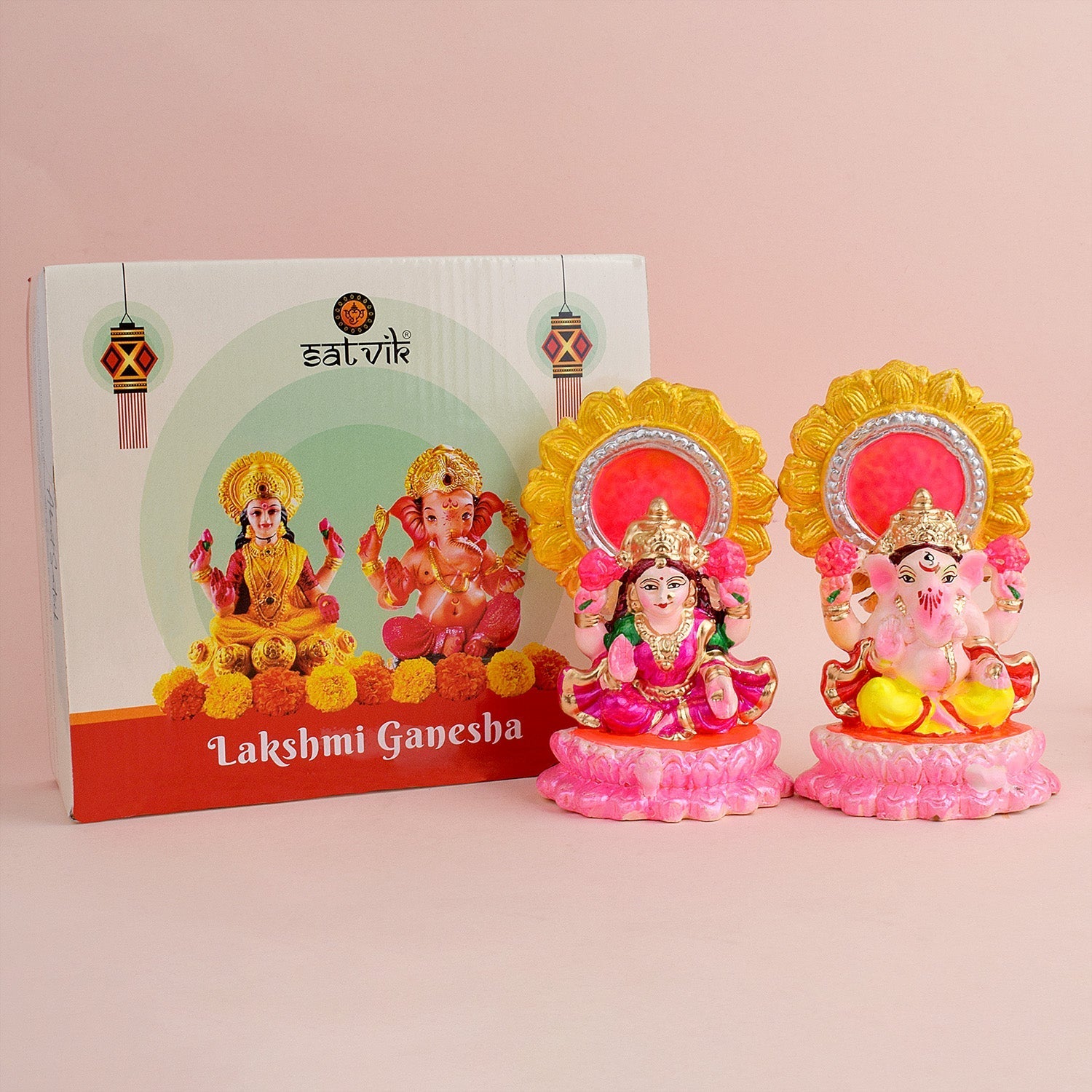 Radiant Abundance Laxmi Ganesha Figurine