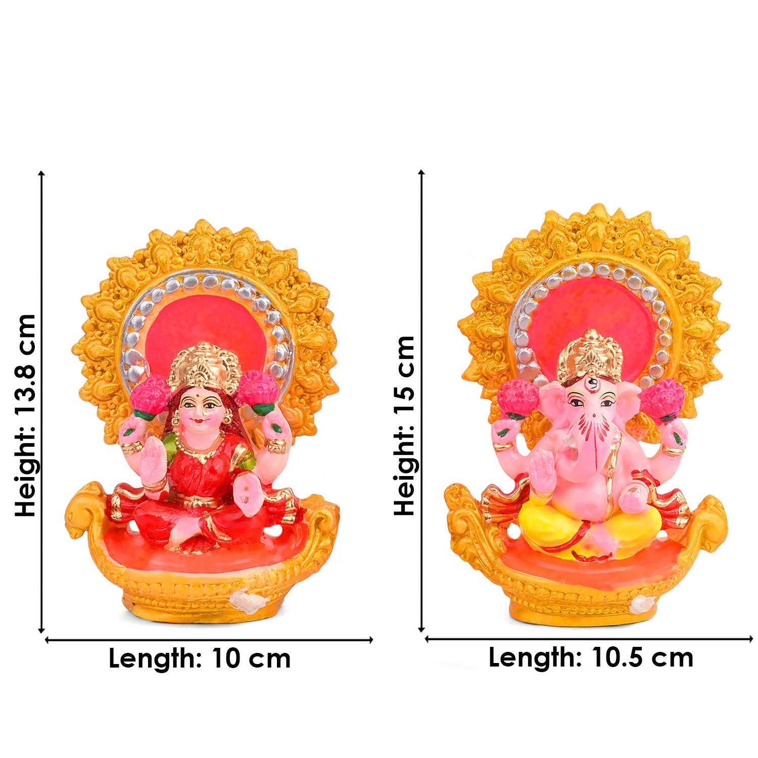Eternal Prosperity Sacred Lakshmi Ganesha Idol