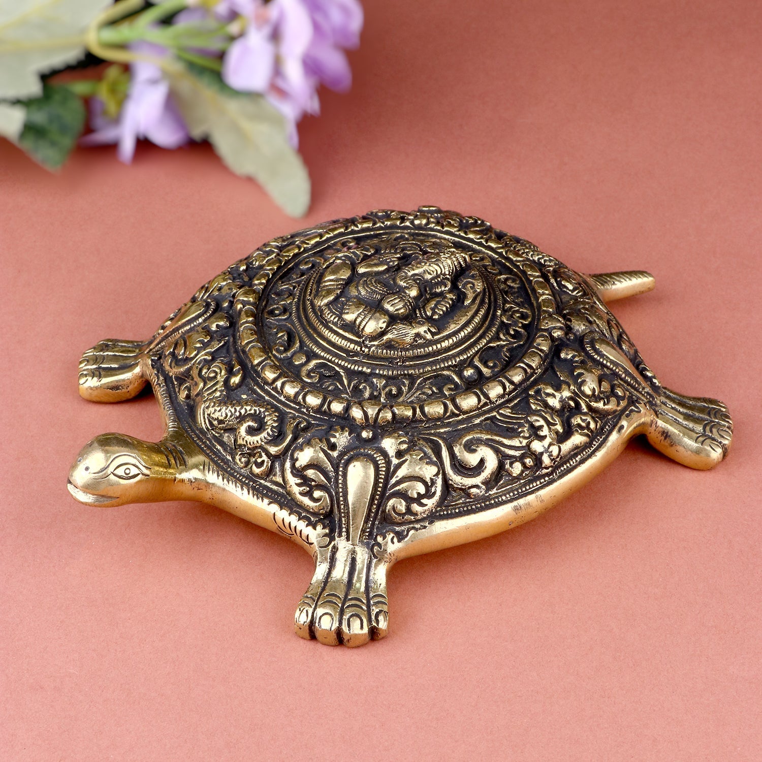 Ganesha Brass Turtle