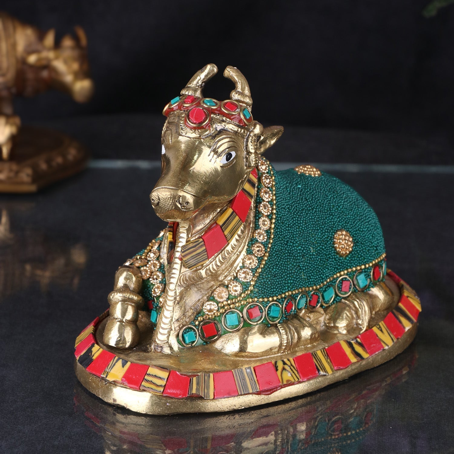 Brass Decorative Nandi Cow