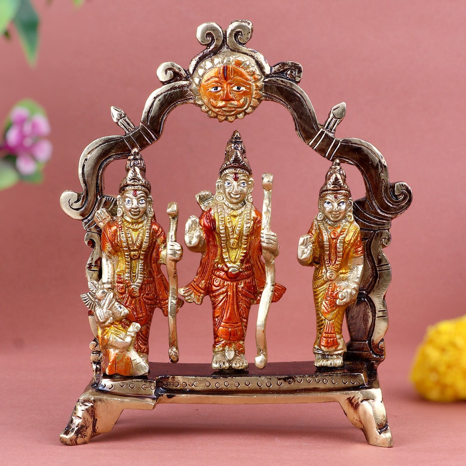 Beauteous Brass Ram Darbar Idol