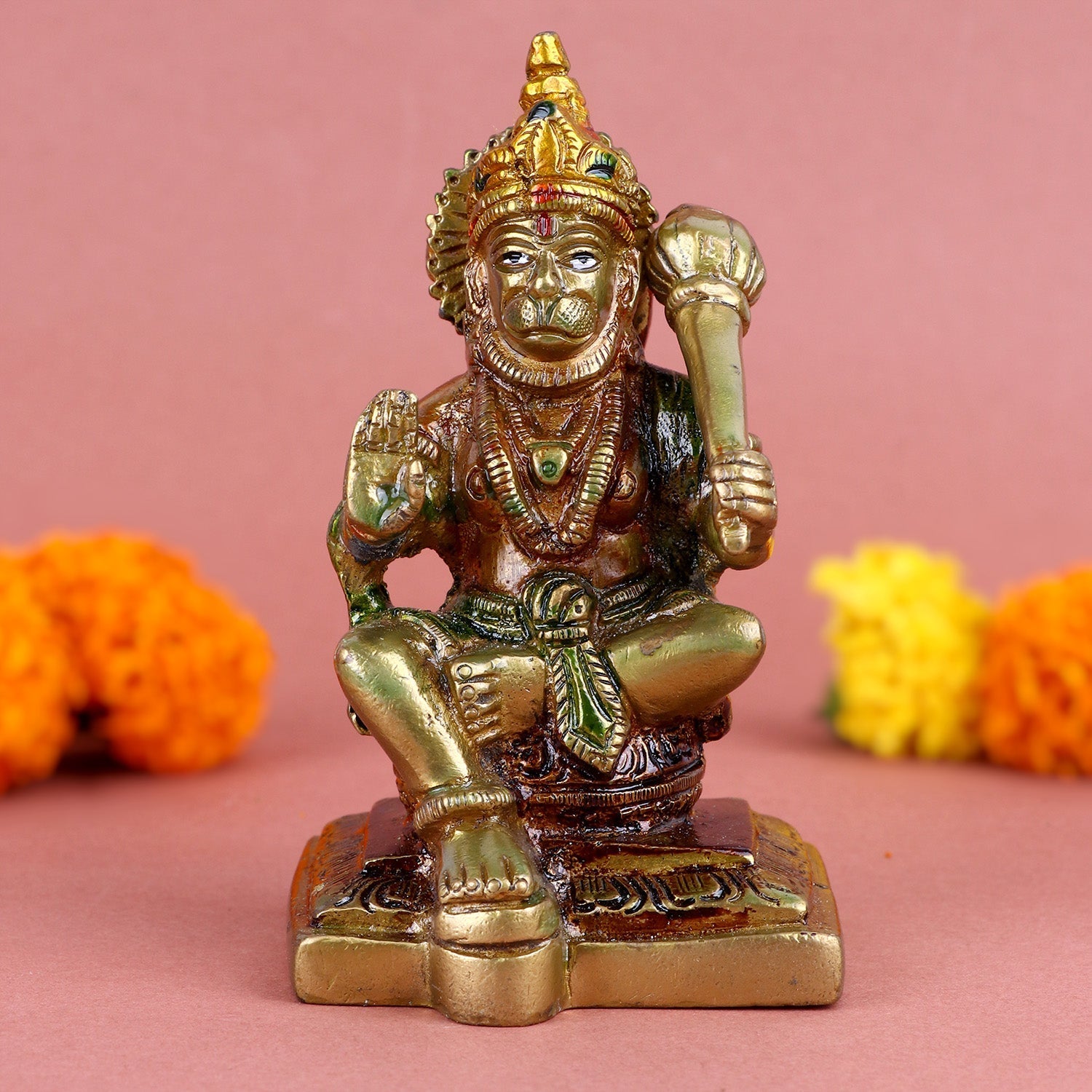 Pure Brass Hanuman/Bajrangbali Statue