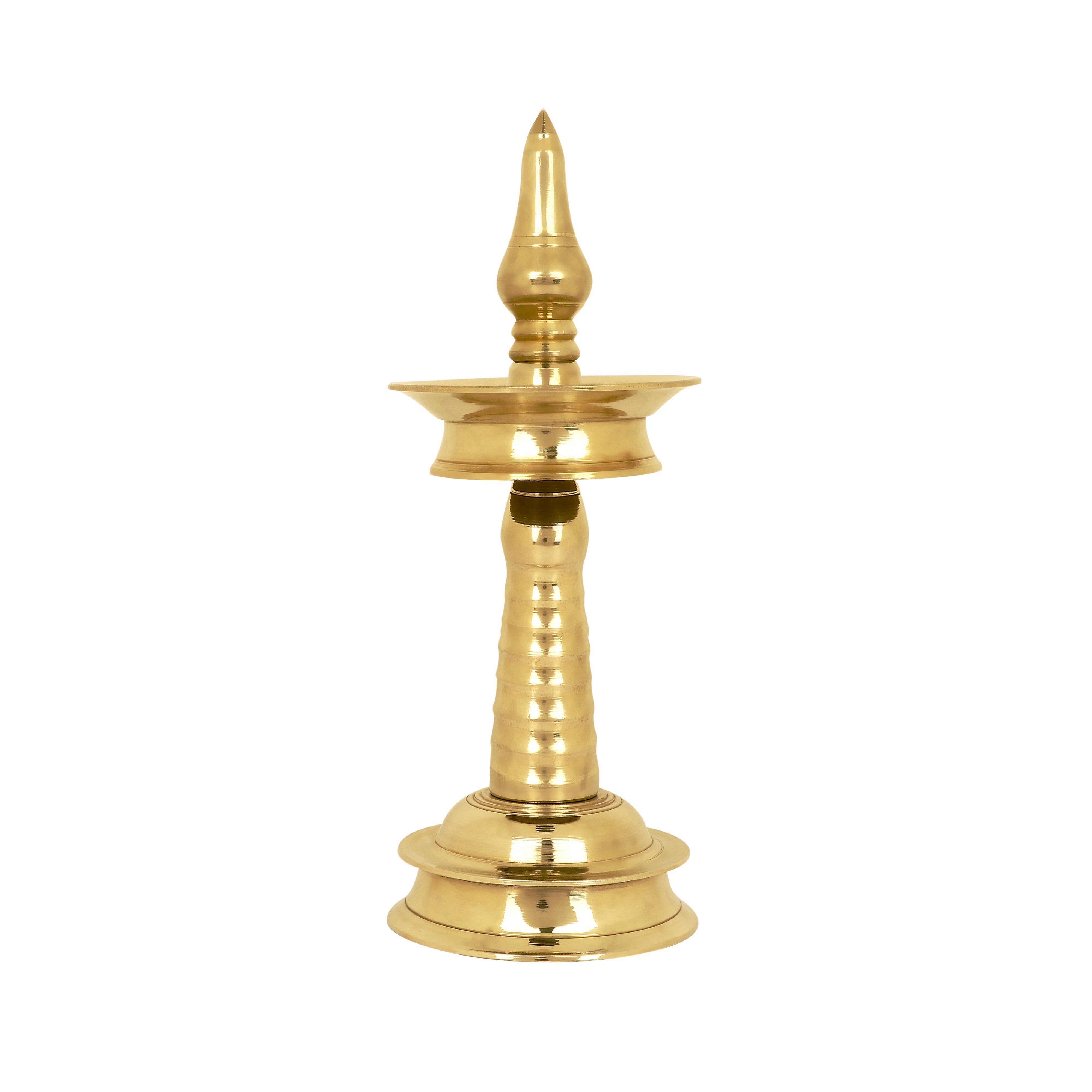10 Inch Small Brass Kerala Diya. AKP NilaVilakku Deepam