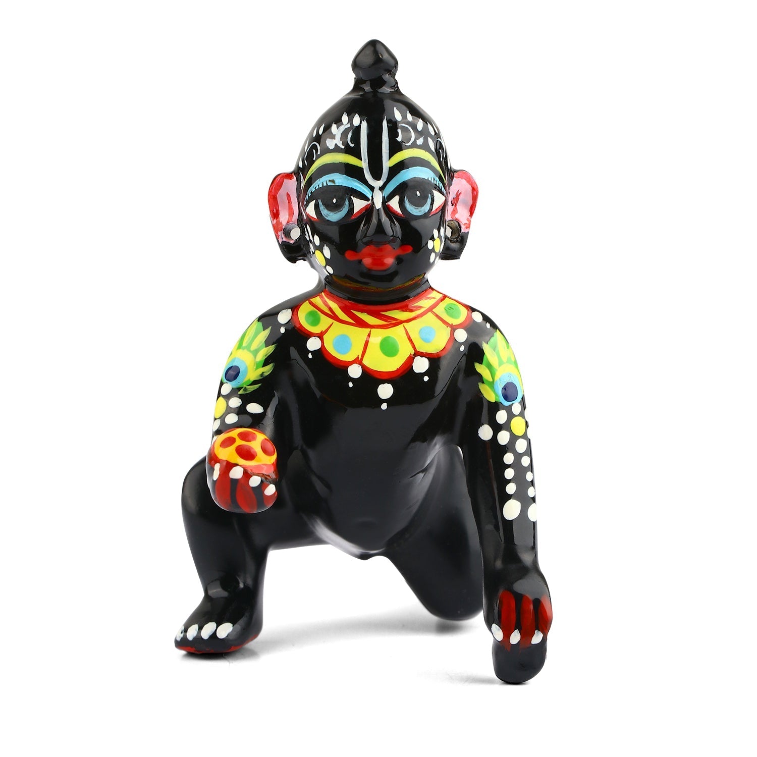 Brass Black Bal Gopal/Laddu Gopal Idol