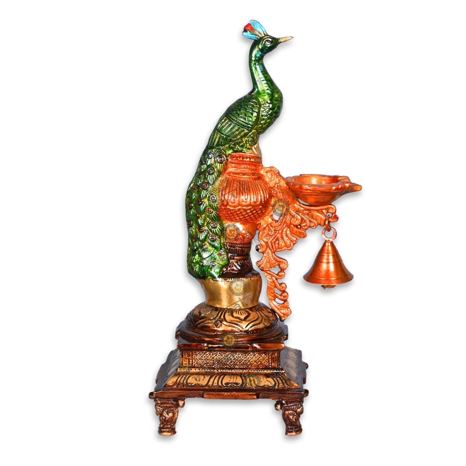 Brass Decorative Peacock Idol