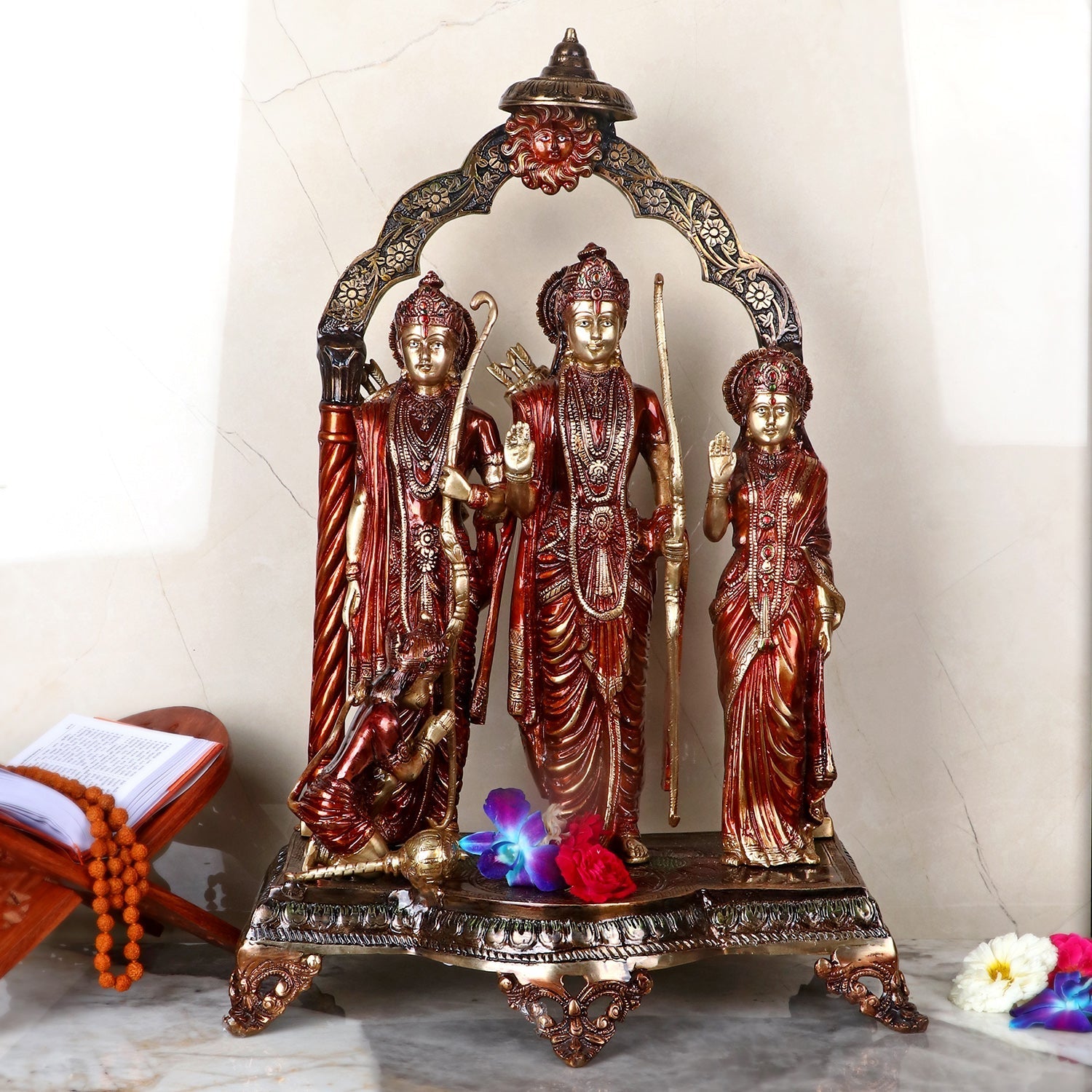 Luxurious Brass Ram Darbar Idol
