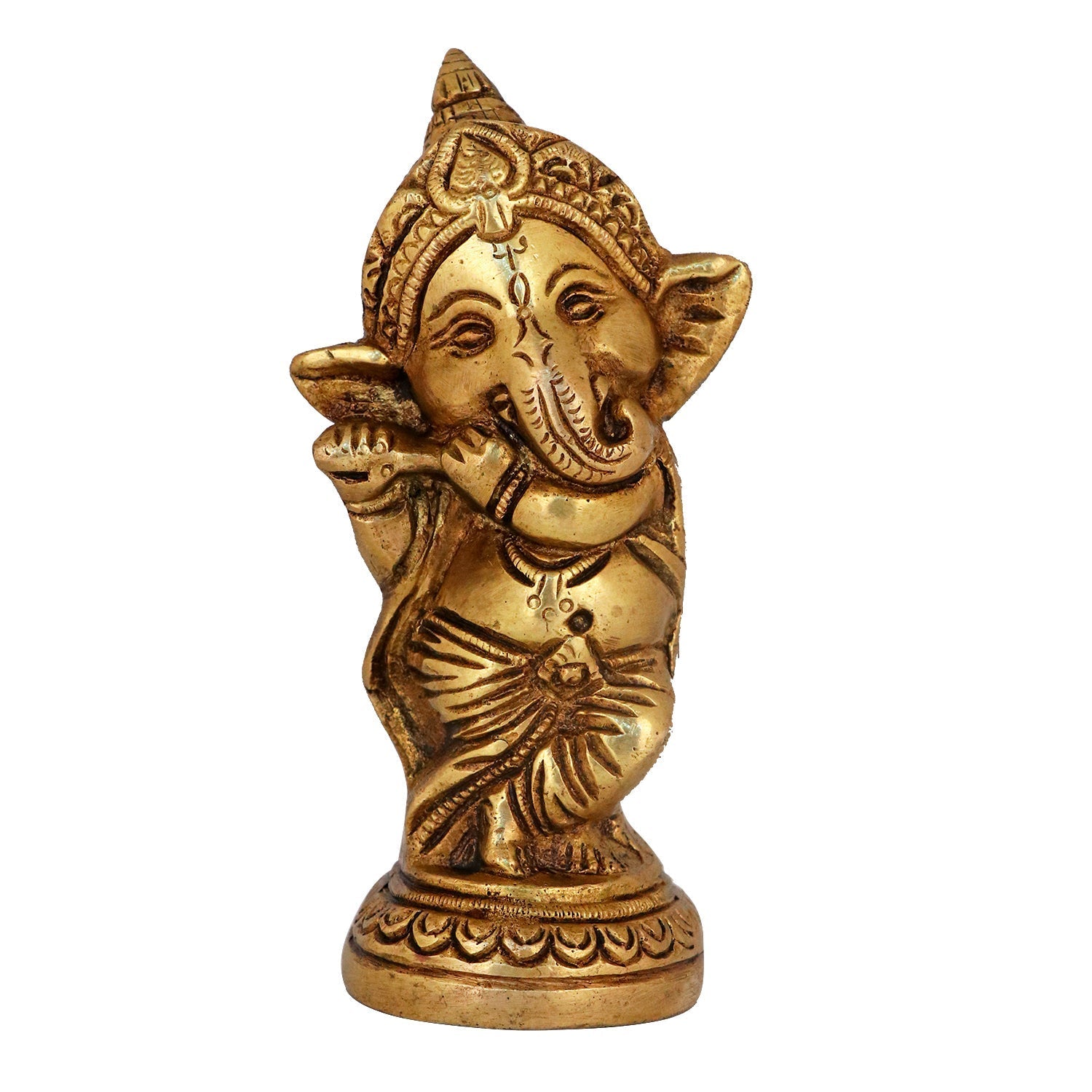 Brass Cute Baby Ganesha Idol