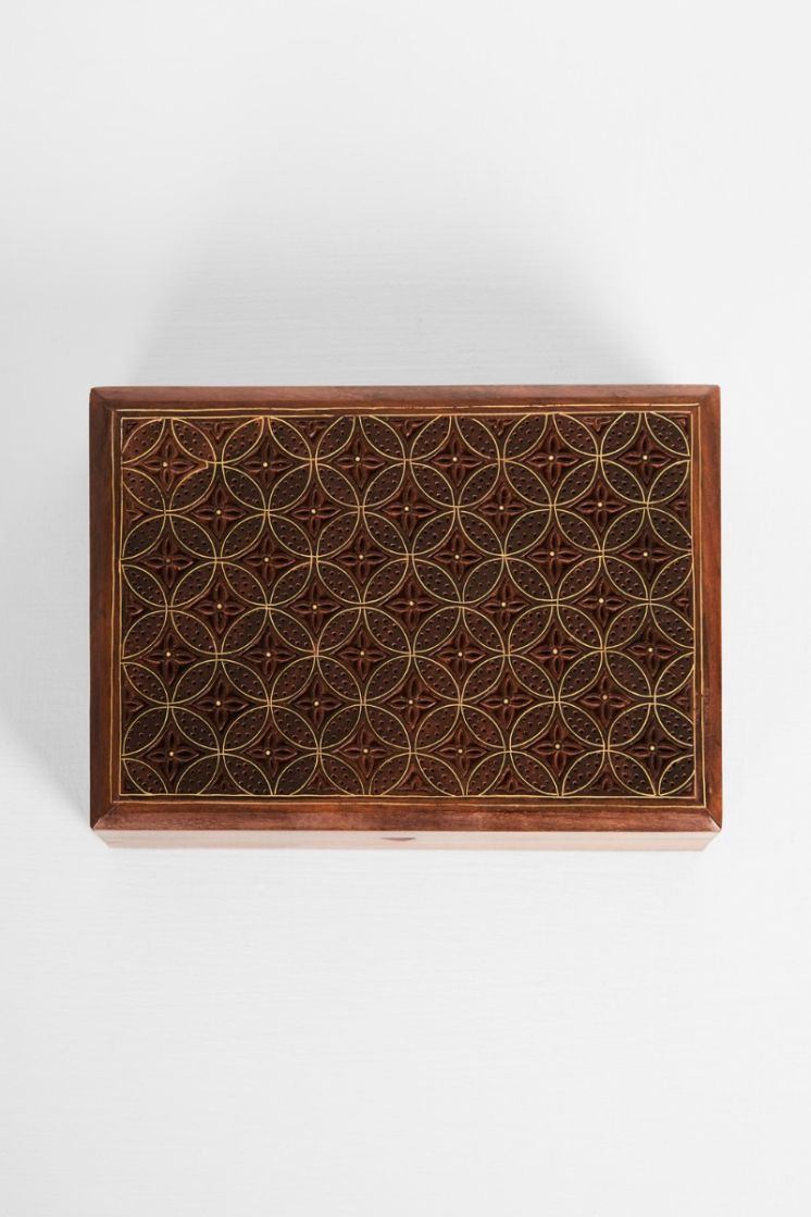 Amber Wooden Box
