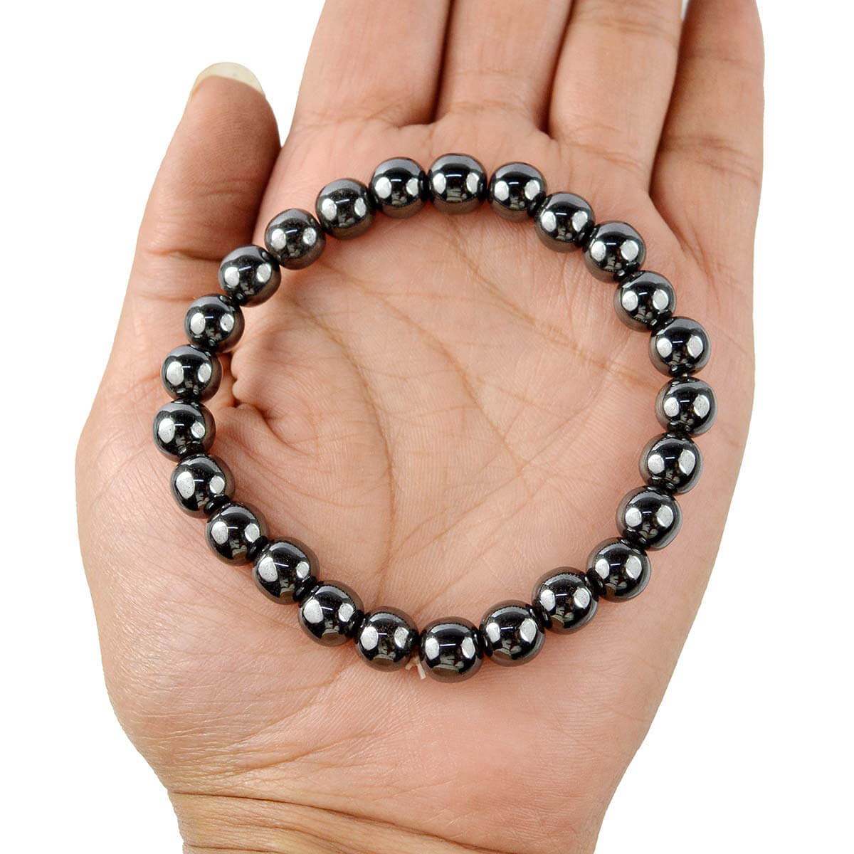 Hematite Crystal Bracelet for Reiki Healing 8 MM