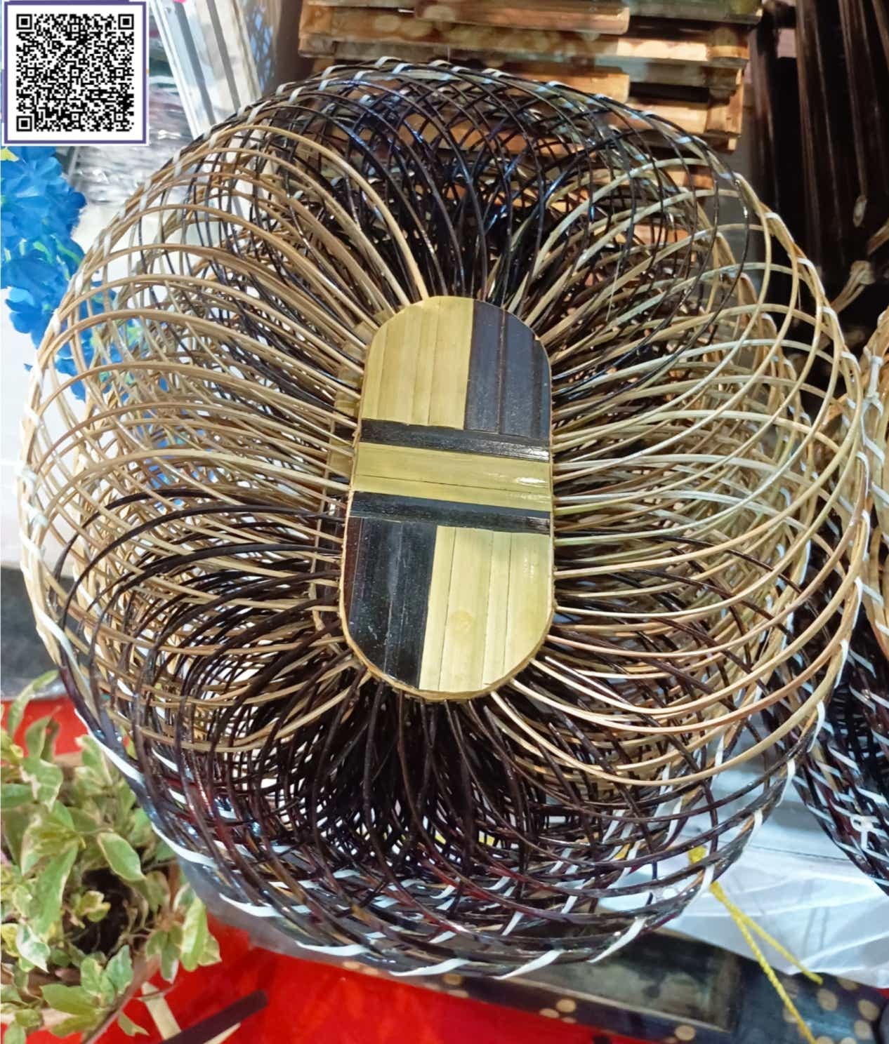Bamboo Oval Decorative Basket