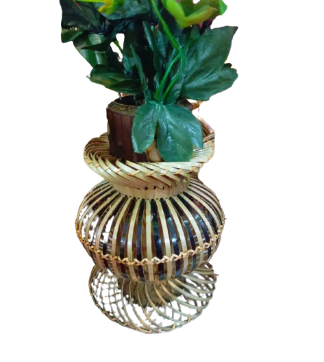 Handmade Bamboo Table Flower vase