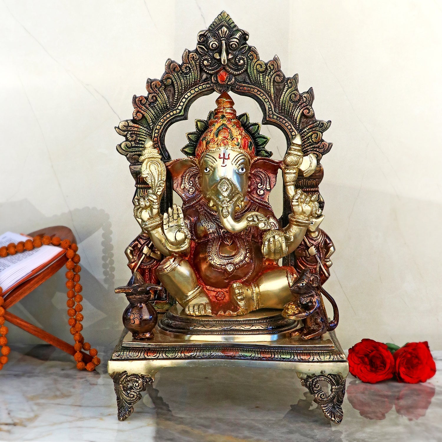Stunning Brass Ganesha Statue