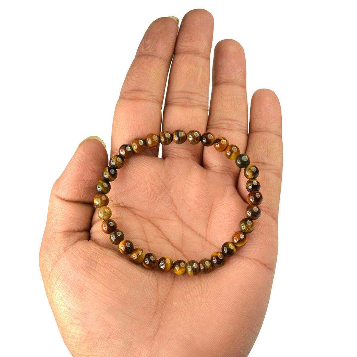 Tiger Eye Crystal Bracelet for Reiki Healing 6 MM